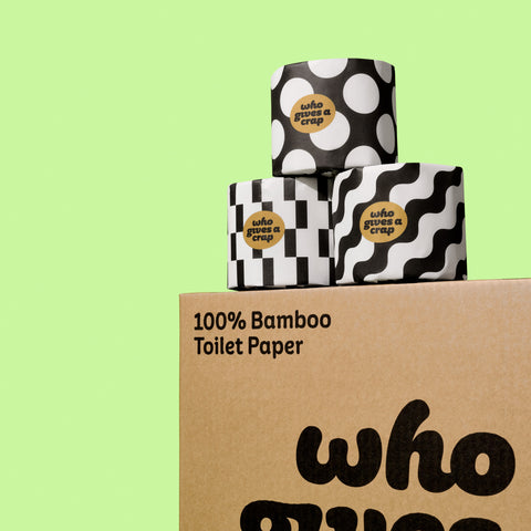 Premium 100% Bamboo Toilet Paper - 48 Double Length Rolls