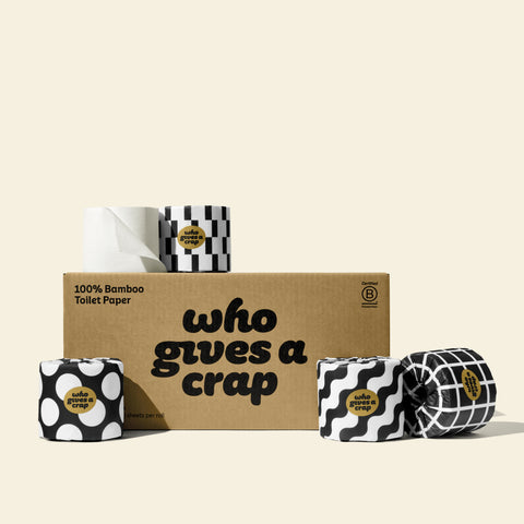 Premium 100% Bamboo Toilet Paper - 24 Double Length Rolls